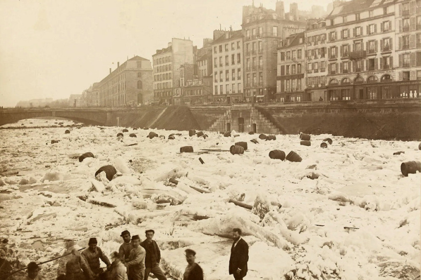 Paris : redécouvrez en images la dernière fois où la Seine a gelé