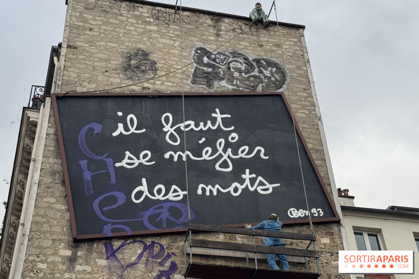 Avez-vous déjà remarqué cette étonnante installation de Ben à Paris ? 