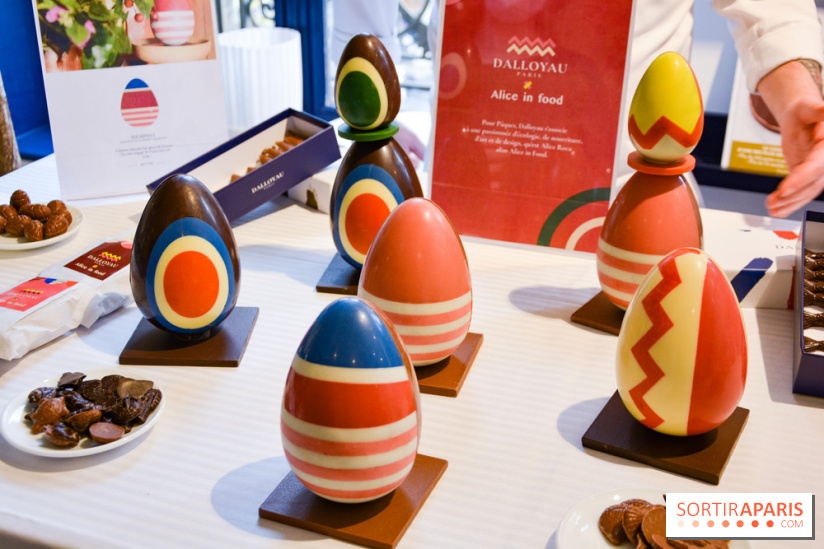 Pâques 2022 : Dalloyau dévoile des oeufs chocolatés arty en collab' avec Alice in Food