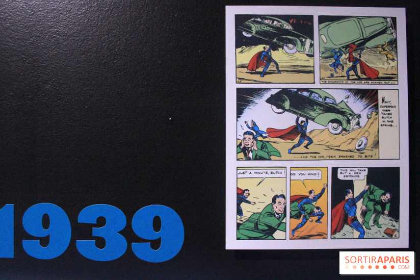 L’Art de DC Comics au Musée Art Ludique - première planche de Superman (1939)