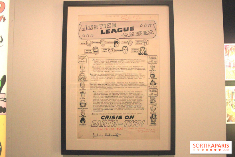 L’Art de DC Comics au Musée Art Ludique - planche Ligue des Justiciers