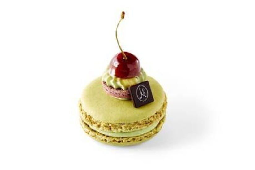Macaronade pistache griotte Maison Kayser