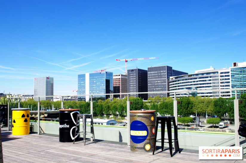Le Café Oz Rooftop sur le toit de La Cité de La Mode et du Design