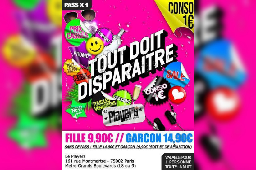 TOUT DOIT DISPARAITRE ! (CONSO 1E)