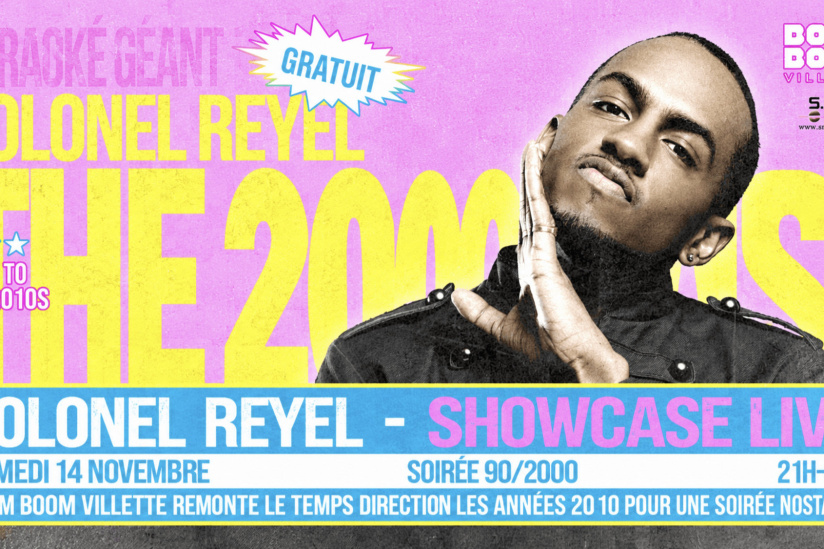 Colonel Reyel en concert gratuit à Paris : retour aux années 2010 à Boom Boom Villette