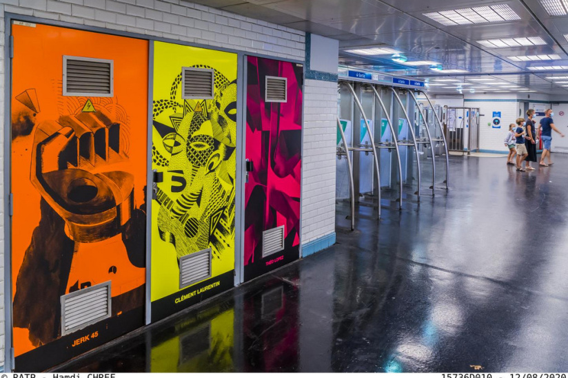 La RATP invite le collectif 9e Concept pour une œuvre street-art aux Invalides