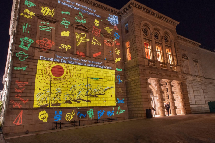 Nuit Blanche 2023 : The Live Drawing Project à la Salle des Fêtes de Nanterre