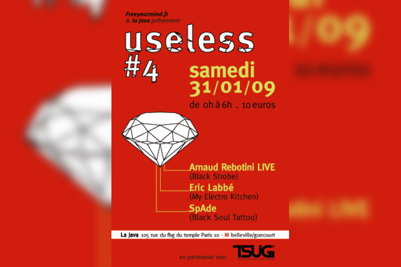 Soirée, Paris, Clubbing, Arnaud Rebotini, Eric Labbé, Spade, Useless, Java