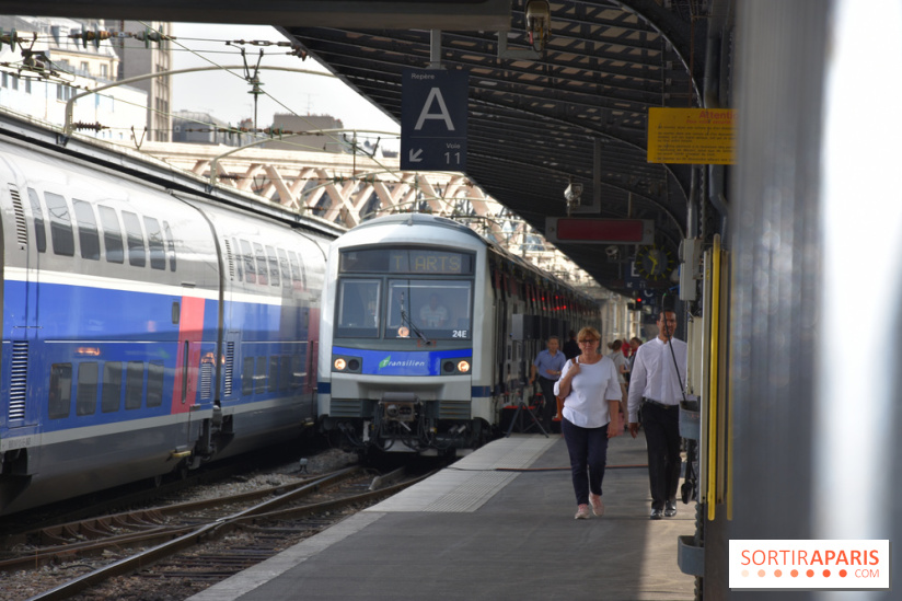 Inauguration du Train des Arts à la gare de l'est