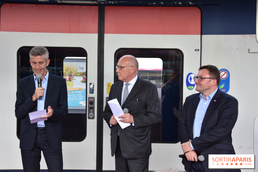 Inauguration du Train des Arts à la gare de l'est