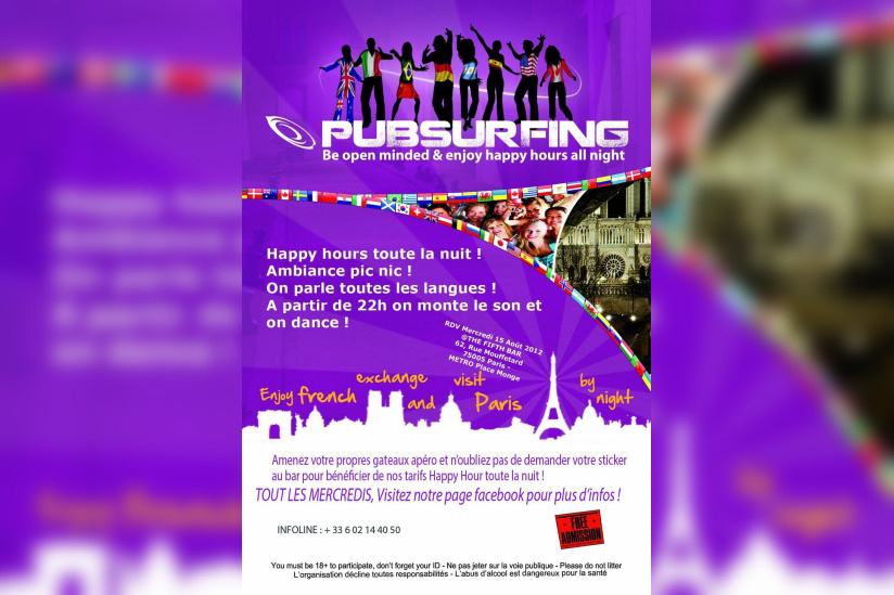 PUBSURFING - APÉRO INTERNATIONAL + BEER PONG @THE FIFTH BAR 