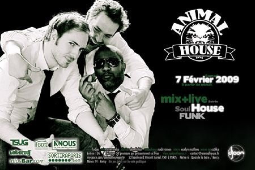 Soirée, Paris, Djoon, Animal House, Fudje, Reverend P