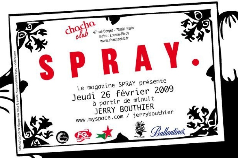 Soirée, Spray, Paris, Chacha, Jerry Bouthier