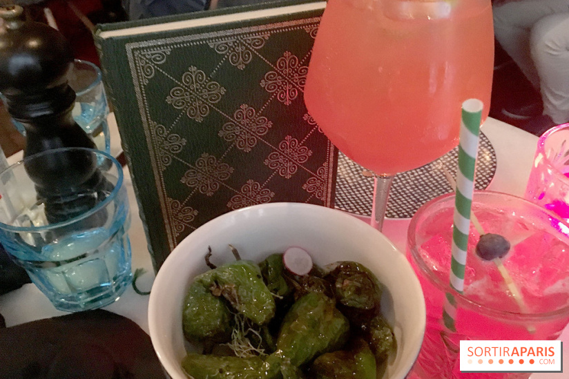 La carte de Victoria Mac Garvey au Maria Magdalena - piquillos et cocktail Maria Magdalena