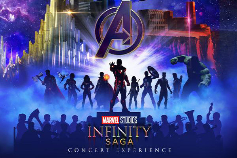 Marvel Infinity Saga υπερήρωες σε συναυλία στο Zénith στο Παρίσι τον