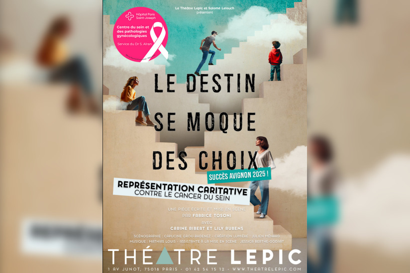 Le destin se moque des choix : pièce caritative au Théâtre Lepic