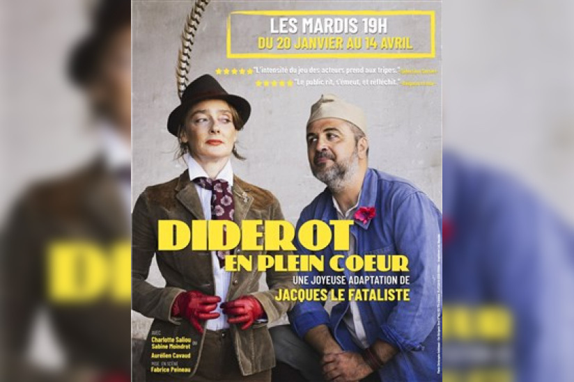 Diderot en plein cœur : comédie au Théâtre Les 3 Clés
