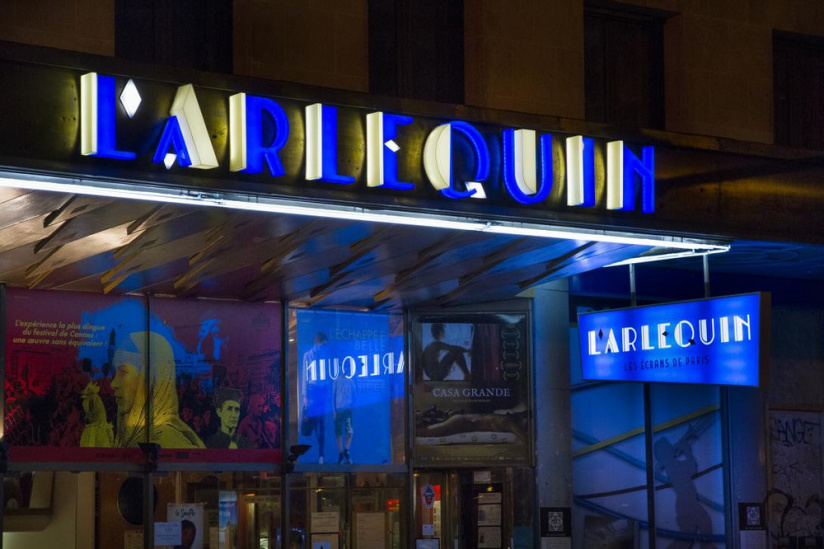 Façade du cinéma L’Arlequin