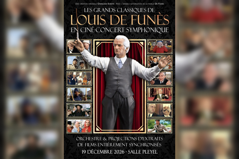 Louis de Funès en ciné-concert à la Salle Pleyel en décembre 2026
