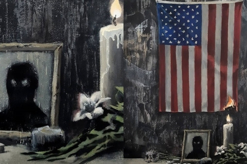 Banksy dévoile une œuvre en hommage à George Floyd 
