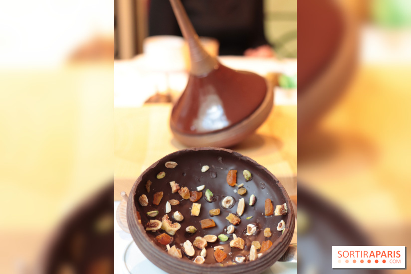 Bûche de Noël toupie du Shangri-La Paris 2017