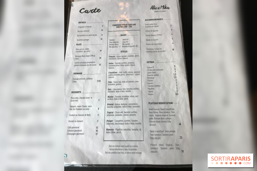 Alix & Mika, l'excellent resto de tartares