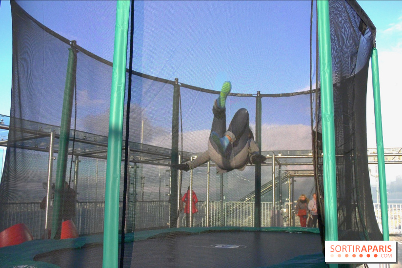 Les trampolines sur la Tour Montparnasse