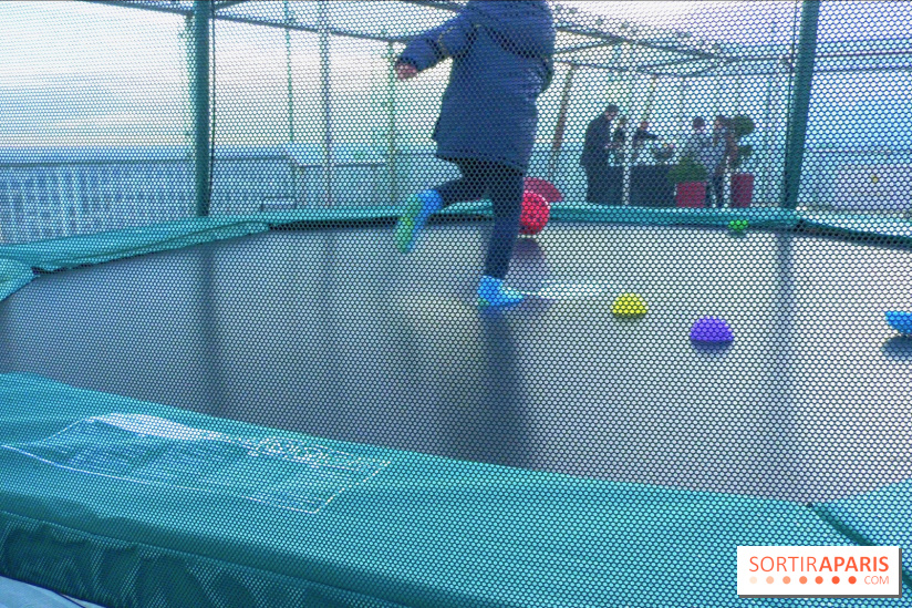 Les trampolines sur la Tour Montparnasse