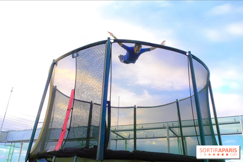 Les trampolines sur la Tour Montparnasse