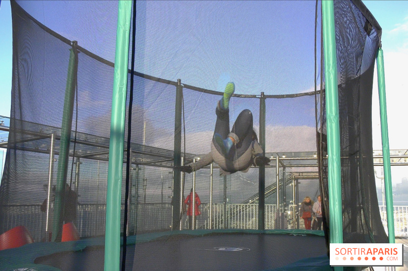 Les trampolines sur la Tour Montparnasse