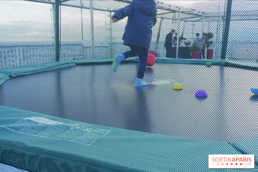 Les trampolines sur la Tour Montparnasse