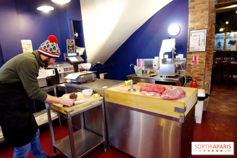Bidoche : la boucherie qui cache un restaurant à Paris