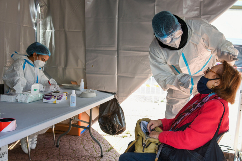 Coronavirus : un centre de dépistage installé à Aubervilliers en Seine-Saint-Denis 