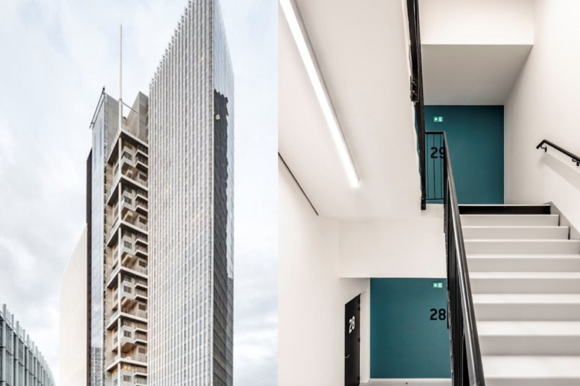 Insolite : Gravir les marches de la Tour Trinity à La Défense en VTT, le défi d'Aurélien Fontenoy