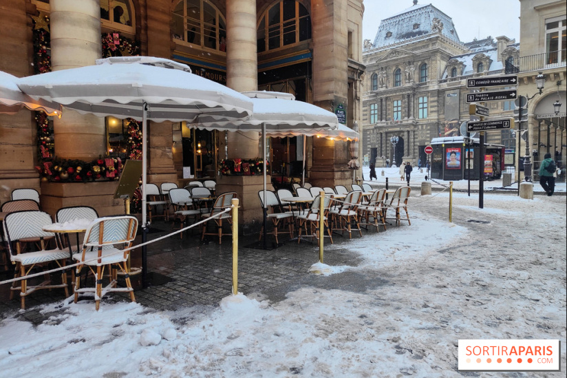 La Neige à Paris - terrasse restaurant café 1er arrondissement