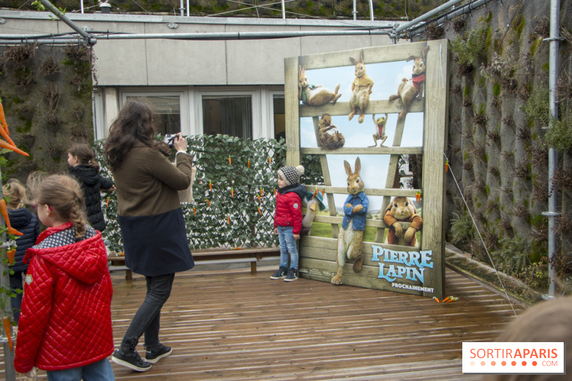 Chasse aux oeufs de Pâques Pierre Lapin au BHV Marais : les photos