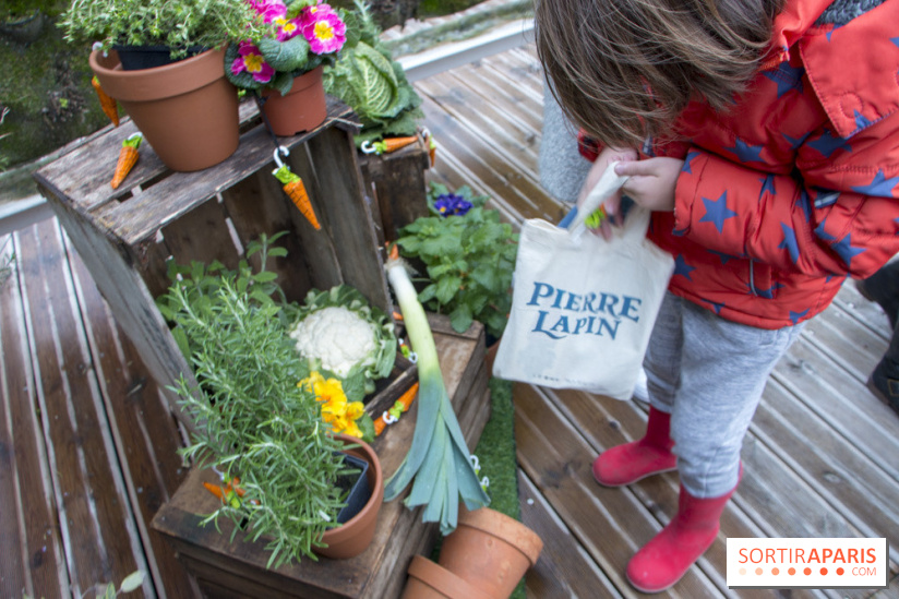 Chasse aux oeufs de Pâques Pierre Lapin au BHV Marais : les photos