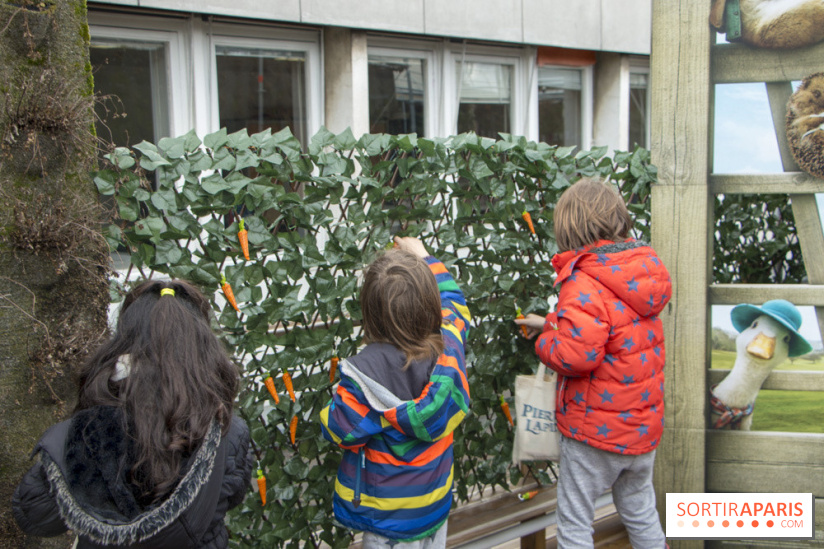 Chasse aux oeufs de Pâques Pierre Lapin au BHV Marais : les photos