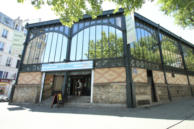 Le marché couvert Saint-Quentin, la grande halle cachée entre deux gares à Paris