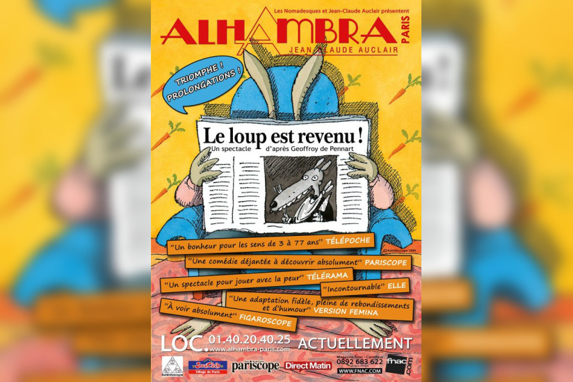 Le Loup Est Revenu A L Alhambra Sortiraparis Com