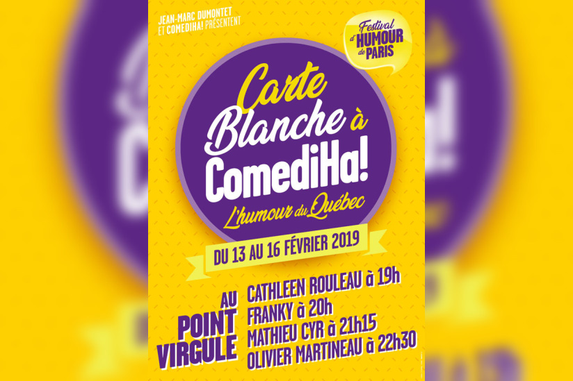 Carte Blanche à l’humour québécois au Point Virgule