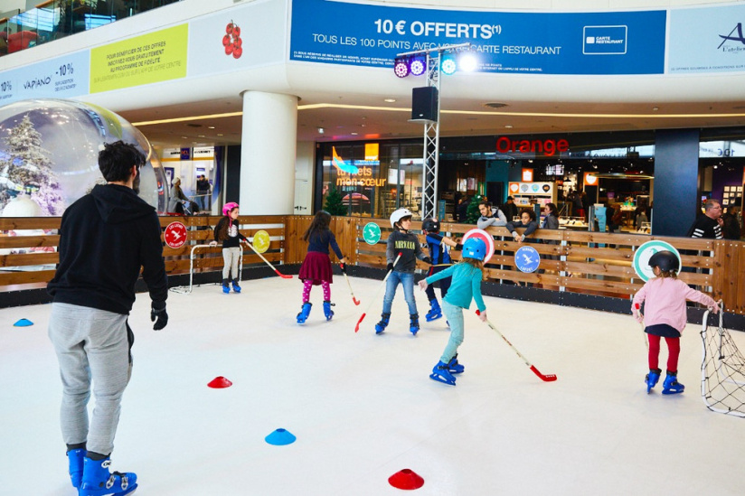 Une patinoire de 150m2 s'installe aux 4 Temps 