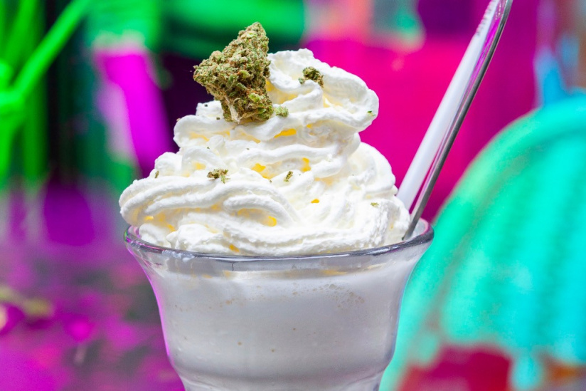 Un milkshake infusé au CBD chez PNY