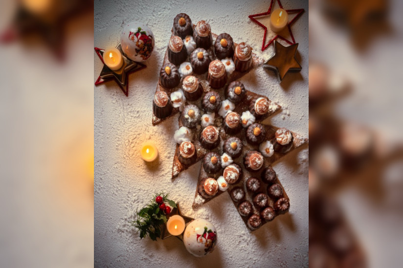 Bûche de Noël 2020 chez Aux Deux Canelés