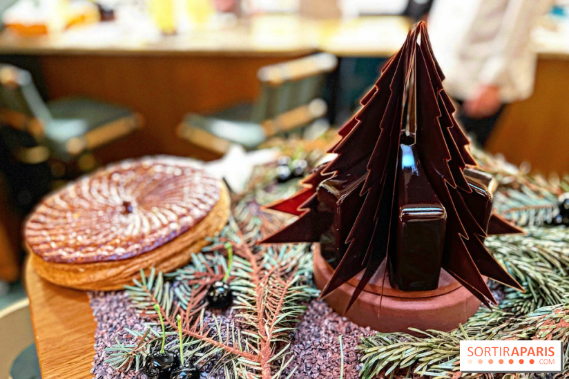 Bûche de Noel 2020 par Stephanie Le Quellec et Pierre Chirac au restaurant La Scène