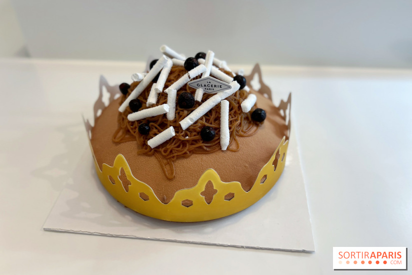 La galette des Rois Mont Blanc 2024 de La Glacerie Paris