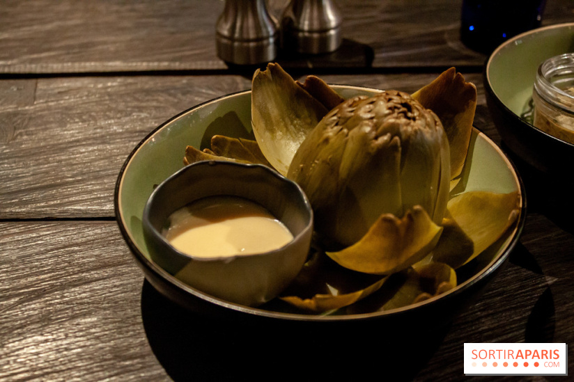 Artichaut vinaigrette de Jacopo Paris (9,5 €)