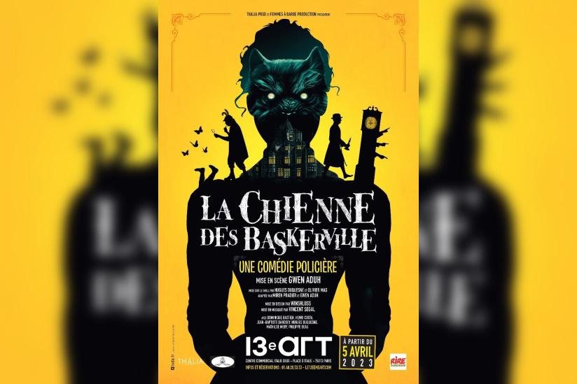 La Chienne des Baskerville, la nouvelle comédie policière de Gwen Aduh, au théâtre Le 13ème Art 
