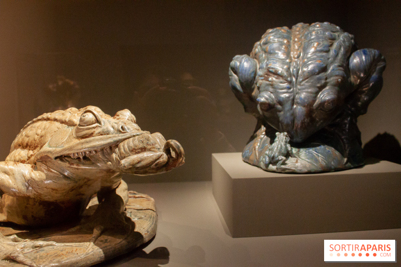 Animal Fantastique et Grenouille faisant le gros dos, Jean Carrièes, 1892 - exposition En Couleurs au Musée d'Orsay