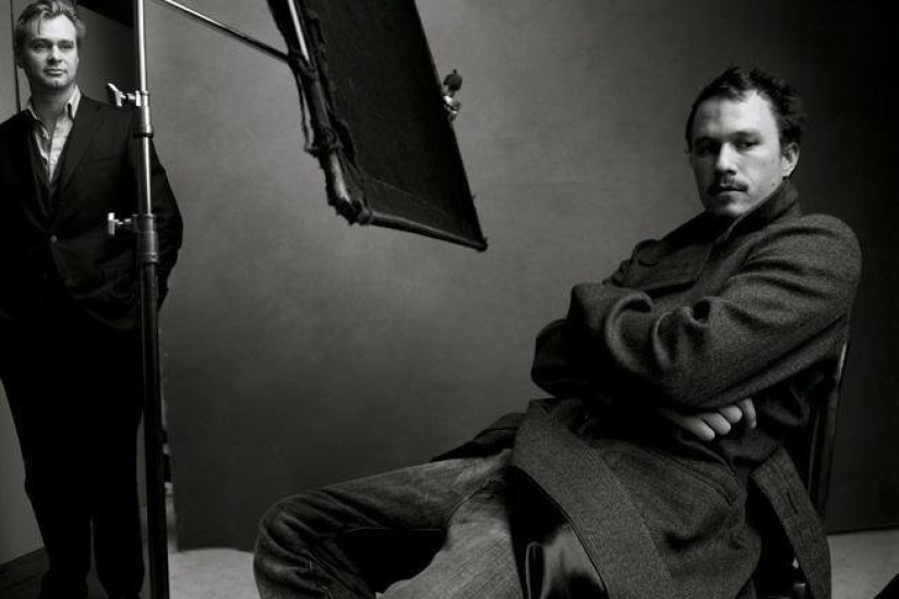 Christopher Nolan et Heath Ledger (The Dark Knight, Le Chevalier Noir)